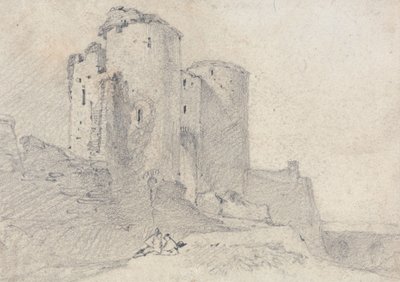Beeston Castle, Cheshire: indgang til slottet af John Sell Cotman