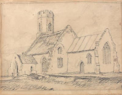 Brampton Church, Norfolk, fra sydøst af John Sell Cotman
