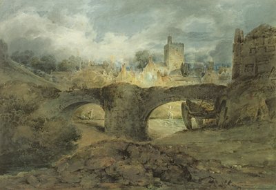 Brecknock, ca. 1801 (wc med gummi arabicum på papir) af John Sell Cotman