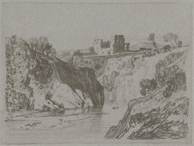 Slot over en klippekløft af John Sell Cotman