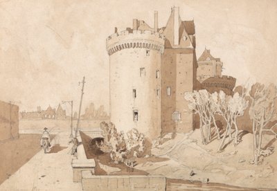 Slottet i Alencon af John Sell Cotman
