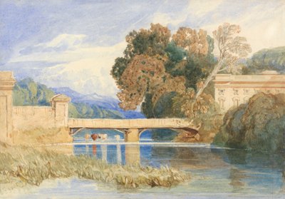 Chateau Navarre, nær Evreux, Normandiet af John Sell Cotman