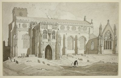 Cley Church, Norfolk af John Sell Cotman