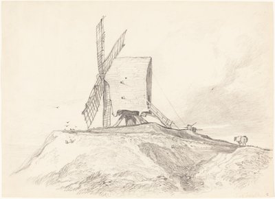 Eye Mill i Suffolk af John Sell Cotman