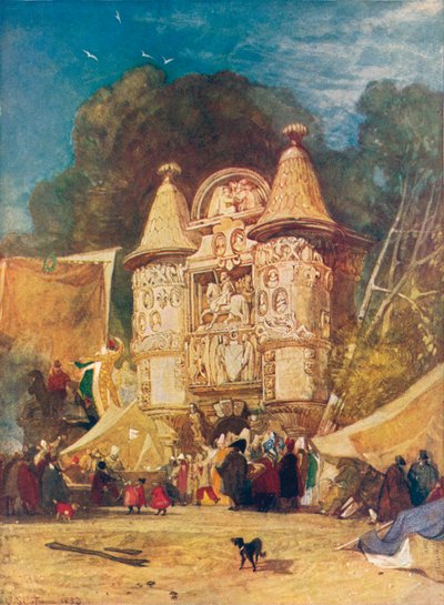 Porten til Abbey Aumale, Normandiet, 1832 af John Sell Cotman