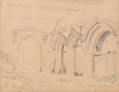 Interiør af ruinerne af Yarmouth Priory af John Sell Cotman