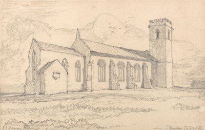 Knapton Church, Norfolk, set fra nordøst af John Sell Cotman