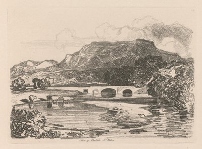 Studiebog: Plade 14, Tan-y-Bwlch, Merionethshire, North Wales, 1838 af John Sell Cotman