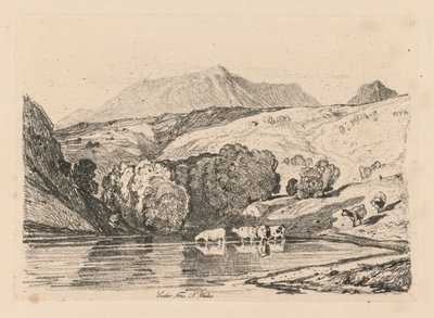 Studiebog: Plade 15, Cader Iris, North Wales, 1838 af John Sell Cotman