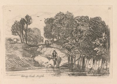 Liber Studiorum: Plade 20, Felbrigg Heath, Norfolk, 1838 af John Sell Cotman