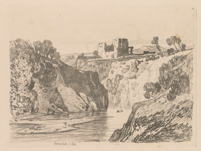 Liber Studiorum: Plade 27, Kilgarren Castle, N. Wales, 1838. af John Sell Cotman