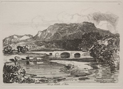 Studiebog: Tan y Beolch, North Wales, 1838 af John Sell Cotman