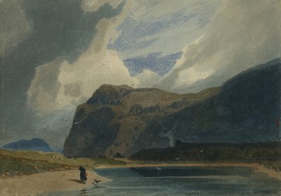 Bjergscene i Wales, 1810 (wc-papir) af John Sell Cotman