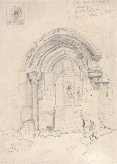 Verandaen på kirken i Stratton Saint Mary