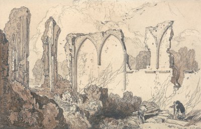 Ruin bag Free School, Thetford, Suffolk af John Sell Cotman
