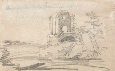 Ødelagt tempel efter Richard Wilson af John Sell Cotman