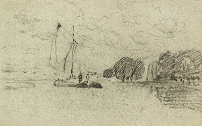 Sejlpram (kul) af John Sell Cotman