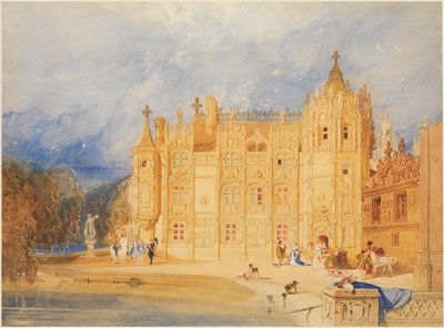 Abbedboligen, Saint-Ouen-klosteret, Rouen af John Sell Cotman