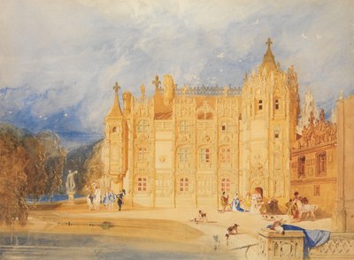 Abbatial House, Abbey of St. Ouen, Rouen, 1824-31. af John Sell Cotman