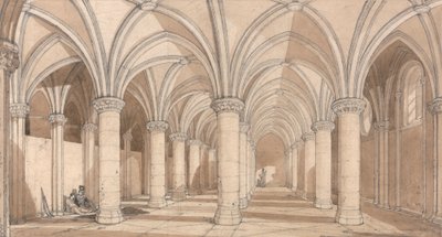 Baronsalen, Mont Saint Michel af John Sell Cotman