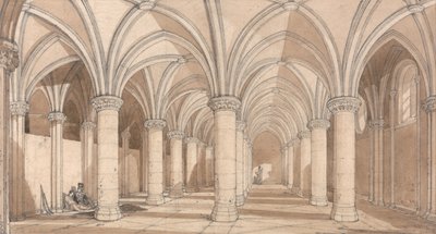 Baronernes sal, Mont Saint Michel af John Sell Cotman