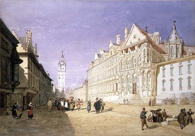 Hotel de Ville, Gent af John Sell Cotman