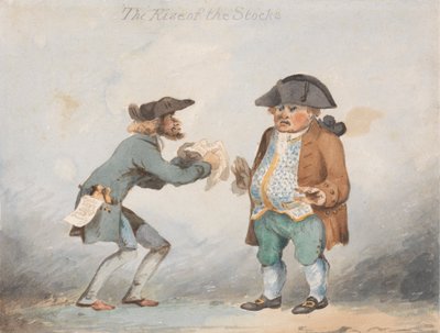 Aktiernes stigning (en af et sæt på tre) af John Sell Cotman