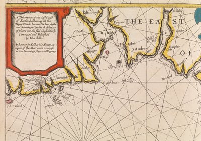Den engelske lods, den første bog: beskrivelse af den nordlige navigation, ca. 1671 (papir) af John Seller
