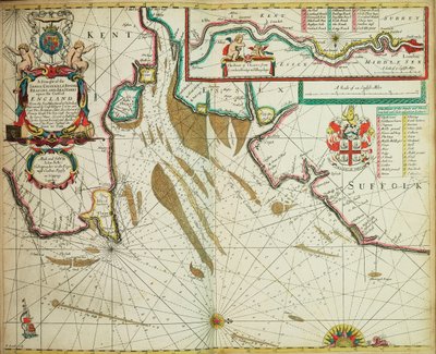 Englands kyst fra Southforeland til Orfordness af John Seller
