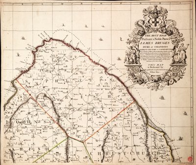 Et nyt og nøjagtigt kort over øen Barbados i Amerika i henhold til opmåling foretaget i årene 1717 til 1721 af William Mayo af John Senex