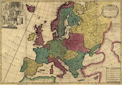 Europa af John Senex
