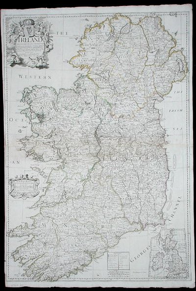 Kort over Irland af John Senex