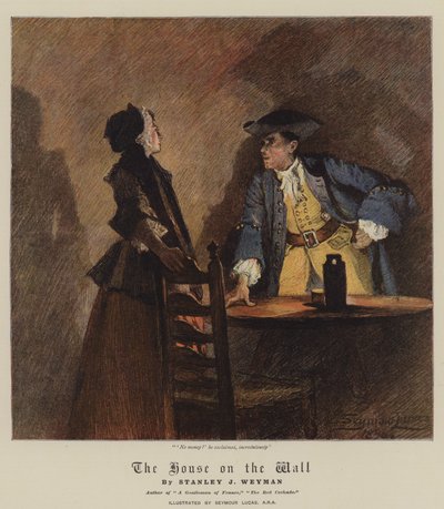 Huset på væggen (chromolitho) af John Seymour Lucas