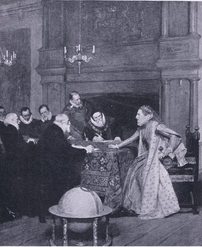 "Kongen af Spaniens flåde er i udlandet", fra Cassells History of the British People udgivet af Waverley Book Company, ca. 1950