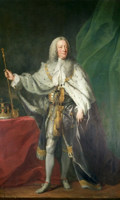 Portræt af kong George II, 1758 af John Shackleton