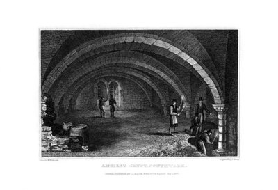 Ancient Crypt, Southwark, 1830. af John Shury
