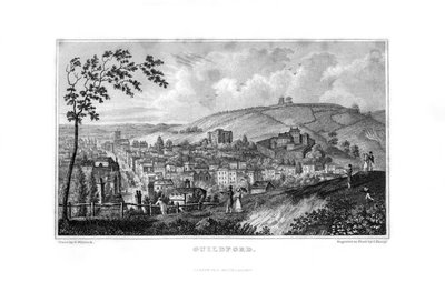 Guildford, Surrey, 1829. af John Shury