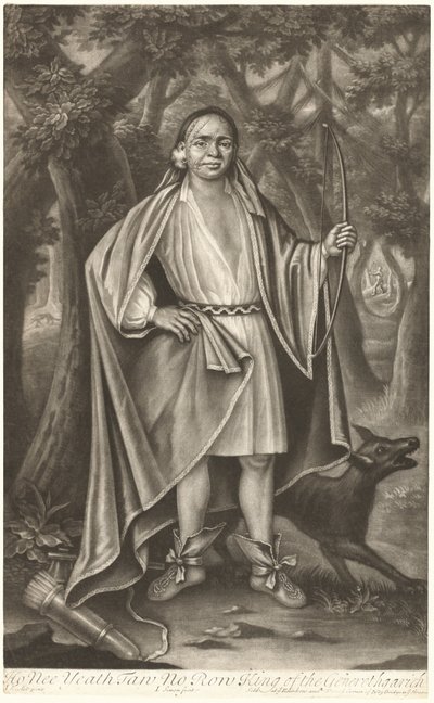 Ho Nee Yeath Taw No Row, konge af Generethgarick af John Simon after John Verelst