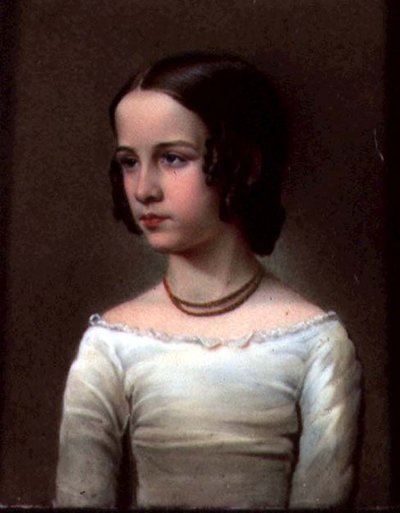 Miniature af Sarah Simpson på 12 år af John Simpson