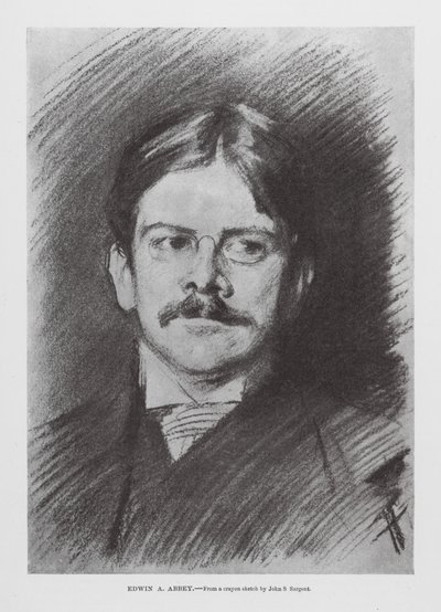 Edwin A Abbey (kobberstik) af John Singer (after) Sargent