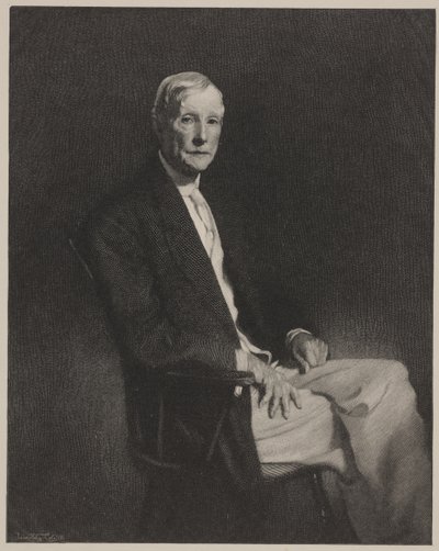 Portræt af John D. Rockefeller, tryk lavet af Timothy Cole af John Singer (after) Sargent