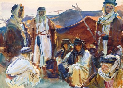 Beduinlejr, 1905-06 (wc på papir) af John Singer Sargent