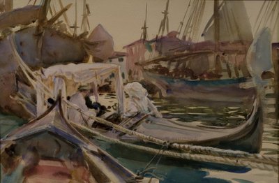 Mens du tegner på Giudecca af John Singer Sargent