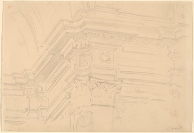Royal Chapel Entablature, Granada, 1912. af John Singer Sargent