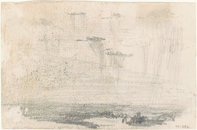 Skyer [verso], 1870-1872. af John Singer Sargent
