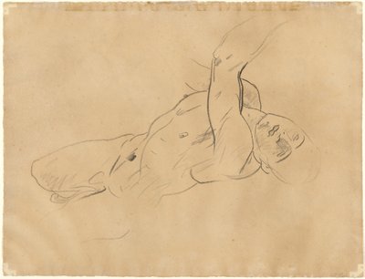 Faldende nøgen mand [verso] af John Singer Sargent
