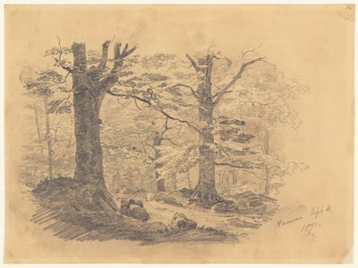 Skov, Ramsau, Tyskland af John Singer Sargent