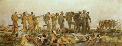 Gassed, et oliestudie, 1918-19 af John Singer Sargent