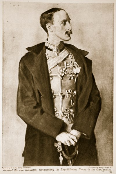 General Sir Ian Hamilton, kommanderende Ekspeditionsstyrkerne i Dardanellerne, 1914-19 af John Singer Sargent