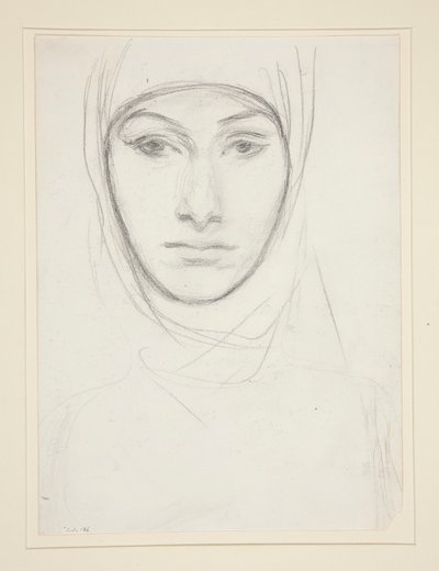 Hoved af en kvinde af John Singer Sargent